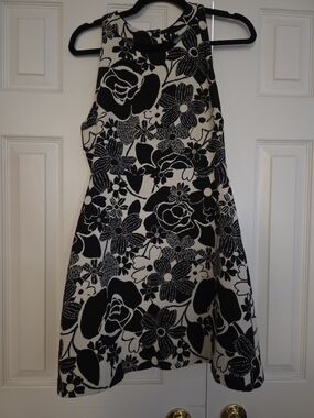 Black & White Floral Dress